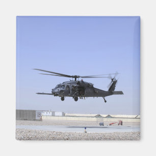 An HH-60G Pave Hawk taking off from Camp Bastio Magnet