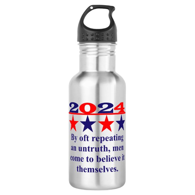 An Honest Man Can Feel No Pleasure - Political Quo 532 Ml Water Bottle (Front)