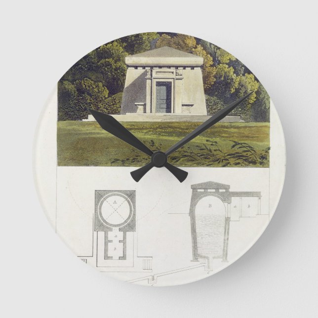 An Ice House, from Ackermann's 'Repository of Arts Round Clock (Front)