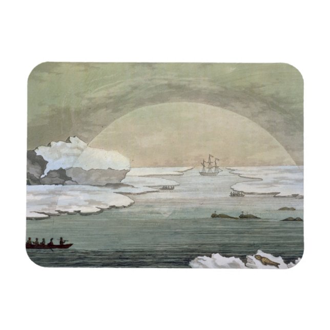 An iced-in British whaleboat is liberated by the s Magnet (Horizontal)