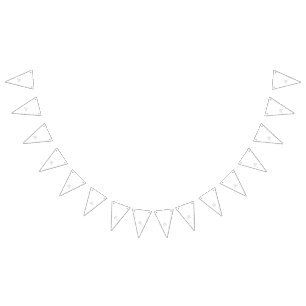 An icon featuring a stylised graphic design elemen bunting 