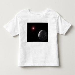 An icy/rocky planet orbiting a dim star toddler T-Shirt