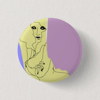 an illustrated can batch 3 cm round badge