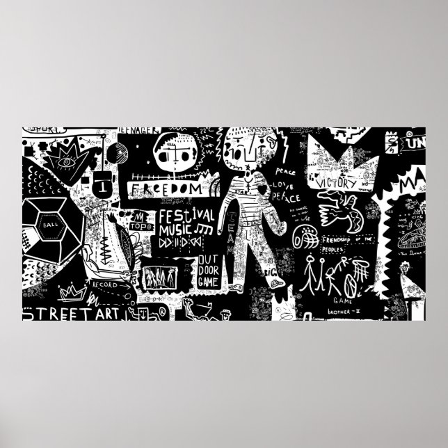 An image that includes a plurality of symbols.stre poster (Front)