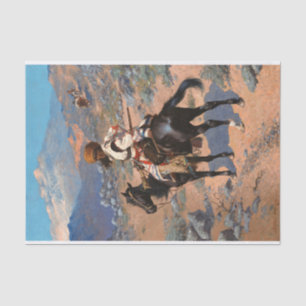 An Indian Trapper by Frederic Remington Tissue Paper