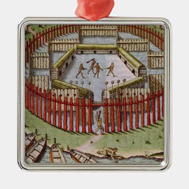An Indian Village Metal Tree Decoration (Front)
