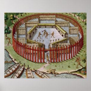 An Indian Village Poster