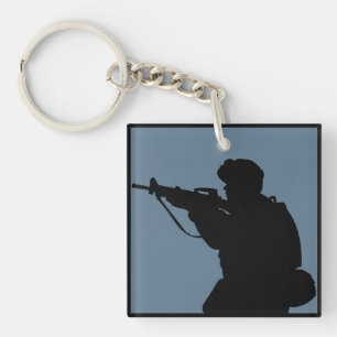 An infantryman keychain
