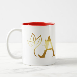 An Initial 'A' Monogrammed Personalised Mug