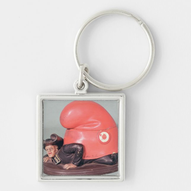 An inkwell or tobacco pot key ring (Front)