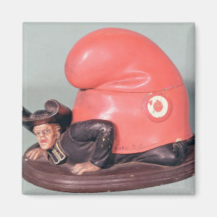 An inkwell or tobacco pot magnet