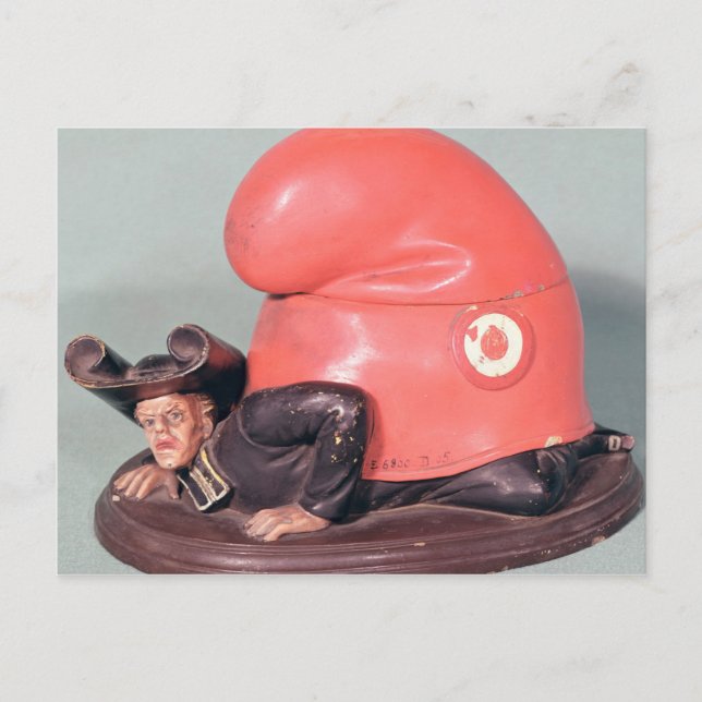 An inkwell or tobacco pot postcard (Front)