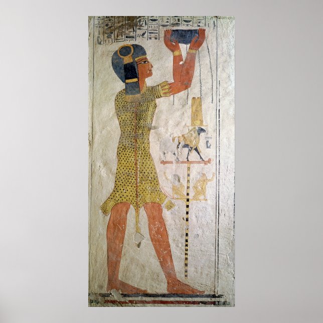 An Inmutef priest making an offering Poster (Front)