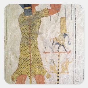 An Inmutef priest making an offering Square Sticker