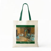 An inspiring Dancing for Degas budget tote bag.