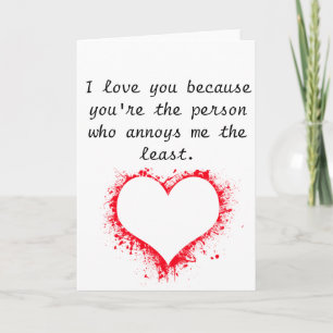 An interesting congratulations for Valentine's Day Holiday Card