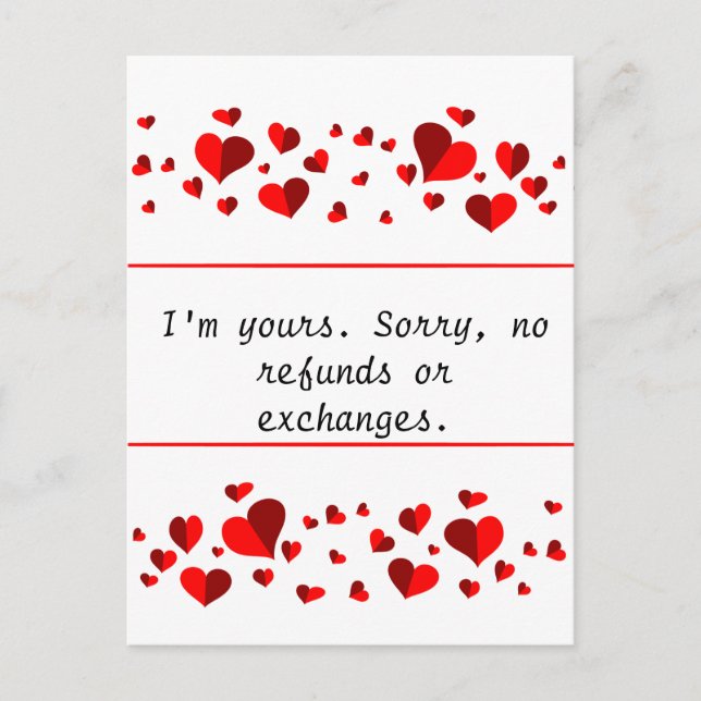 An interesting congratulations for Valentine's Day Holiday Postcard (Front)