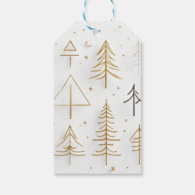 an interesting tree Gift Tag (Back)