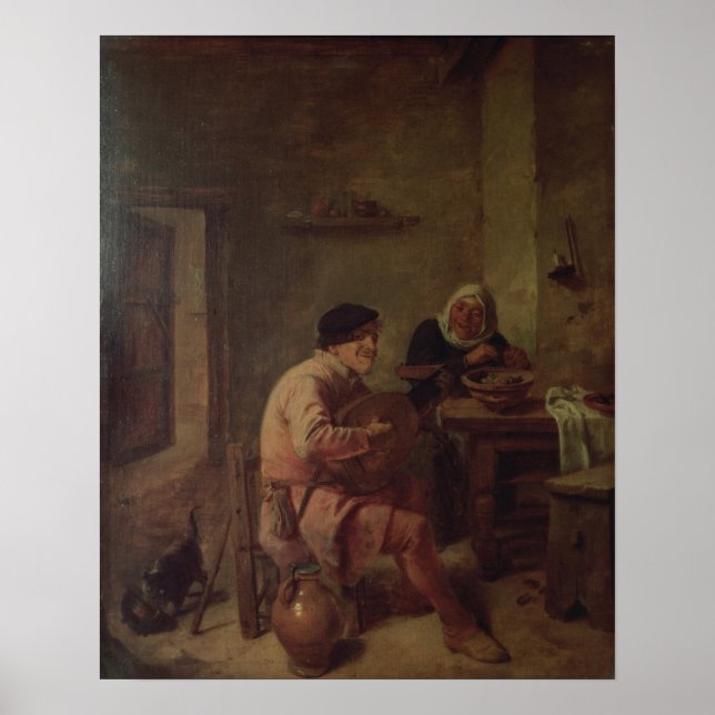An Interior with Figures Poster (Front)