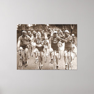 AN INTIMATE PORTRAIT OF THE TOUR DE FRANCE 1920's Canvas Print