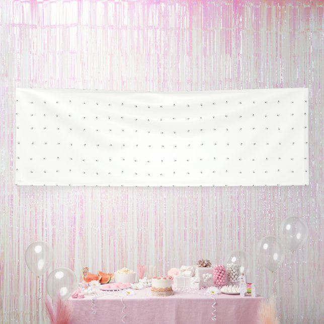 An intricate black and white floral design set aga banner (Party)