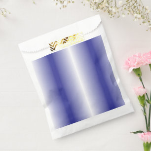An intricate blue geometric pattern with symmetric favour bags
