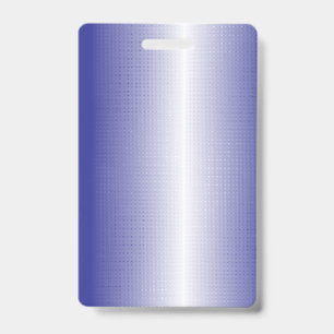 An intricate blue geometric pattern with symmetric ID badge