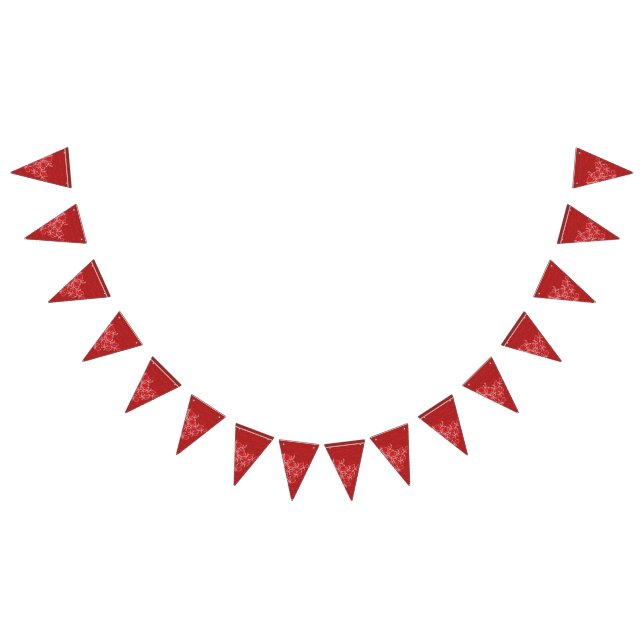 An intricate design of red and brown patterns, ele bunting  (All)