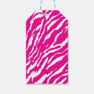 An intricate floral pattern in pink and white, art gift tags