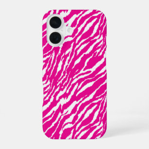 An intricate floral pattern in pink and white, art iPhone 16 case