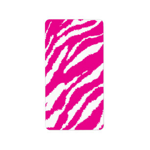 An intricate floral pattern in pink and white, art label