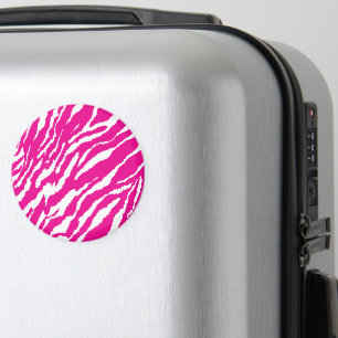 An intricate floral pattern in pink and white, art magnet