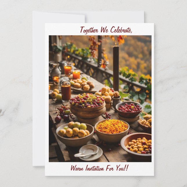 An Invitation to Share Joyful Meals Together (Front)