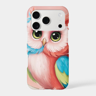 An iPhone 12 cover with an owl motif