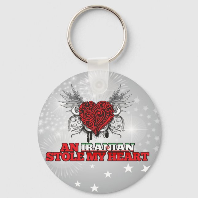An Iranian Stole my Heart Key Ring (Front)