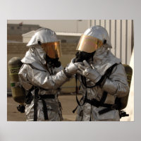 An Iraqi firefighter