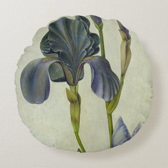 An Iris Round Cushion (Front)