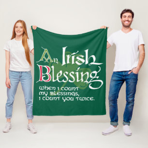 An Irish Blessing Fleece Blanket