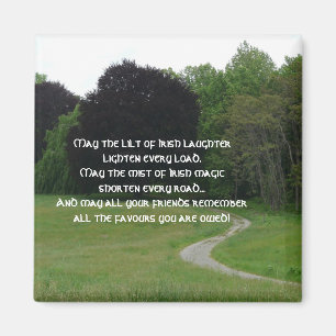 An Irish Blessing-Green Landscape Magnet