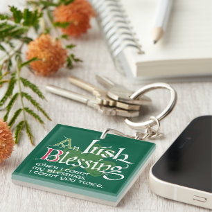 An Irish Blessing Key Ring