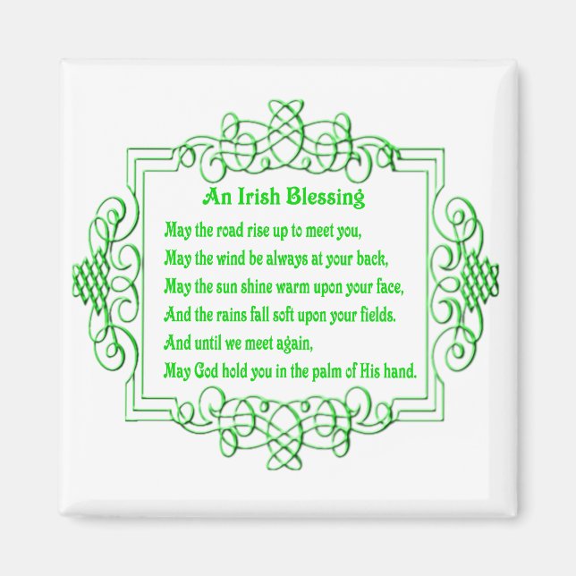 An Irish Blessing Magnet (Front)