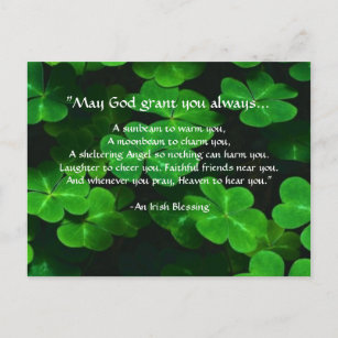 An Irish Blessing Postcard