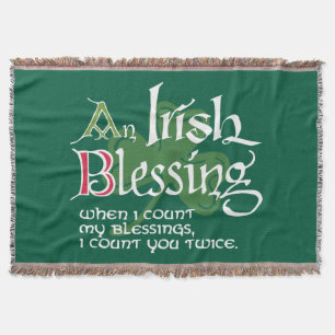 An Irish Blessing Throw Blanket