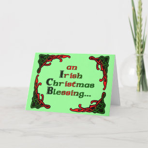 An Irish Christmas Blessing... Holiday Card