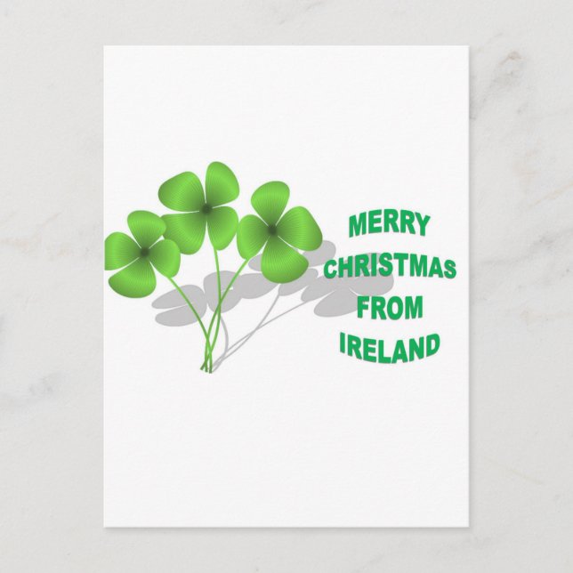 An Irish Christmas Holiday Postcard (Front)