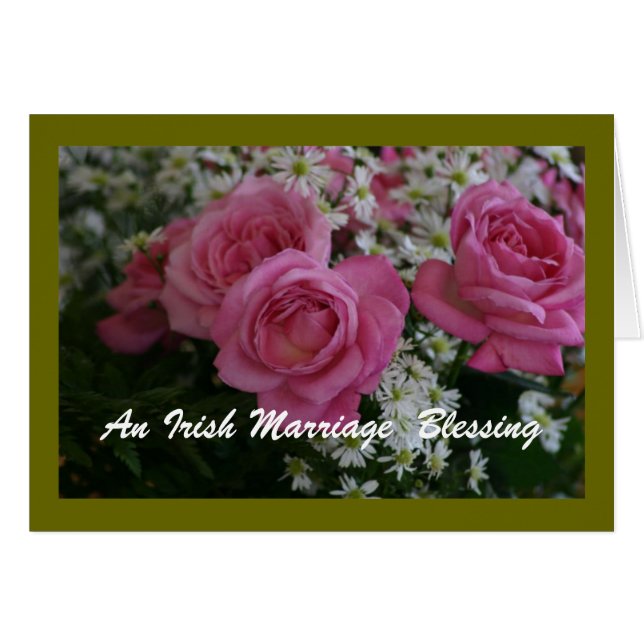 An Irish Marriage Blessing Card (Front Horizontal)