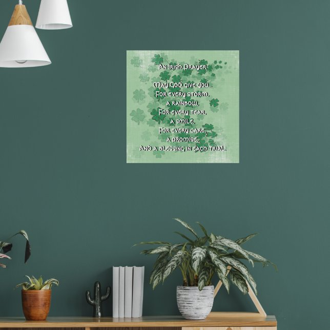 An Irish Prayer - Every Tear -A Smile Poster (Living Room 1)