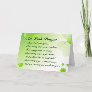 An Irish Prayer - St Patrick's Card