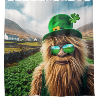 An Irish Sasquatch Shower Curtain