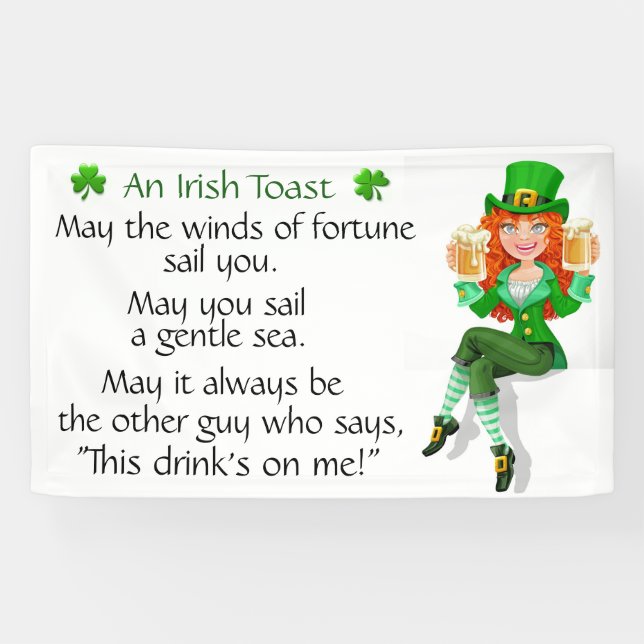 An Irish Toast Banner (Horizontal)